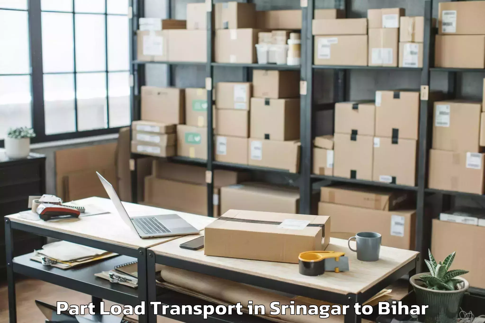 Book Srinagar to Alamnagar Part Load Transport Online